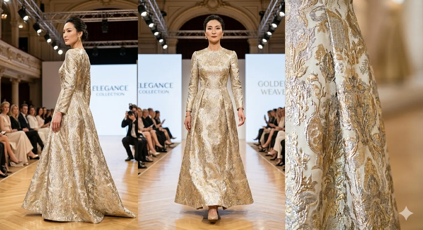 Metallic Jacquard for Fashion