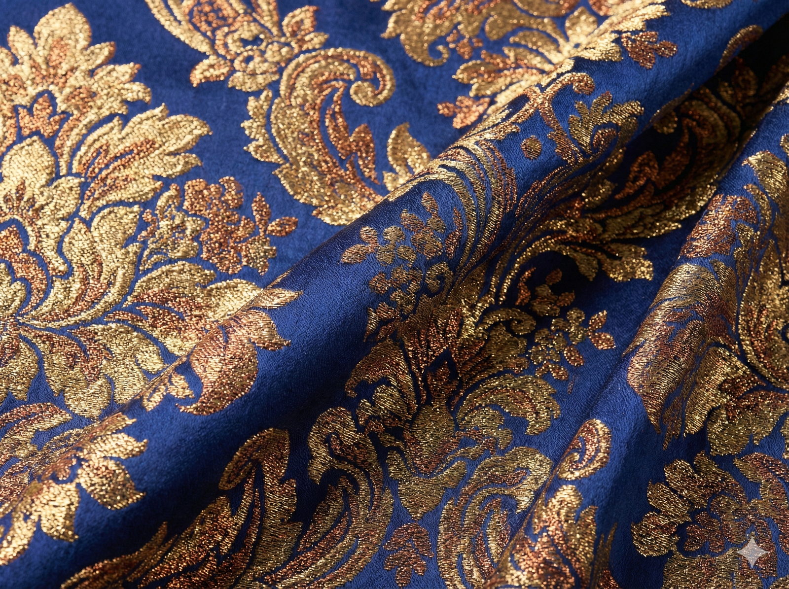 Gold Floral Jacquard