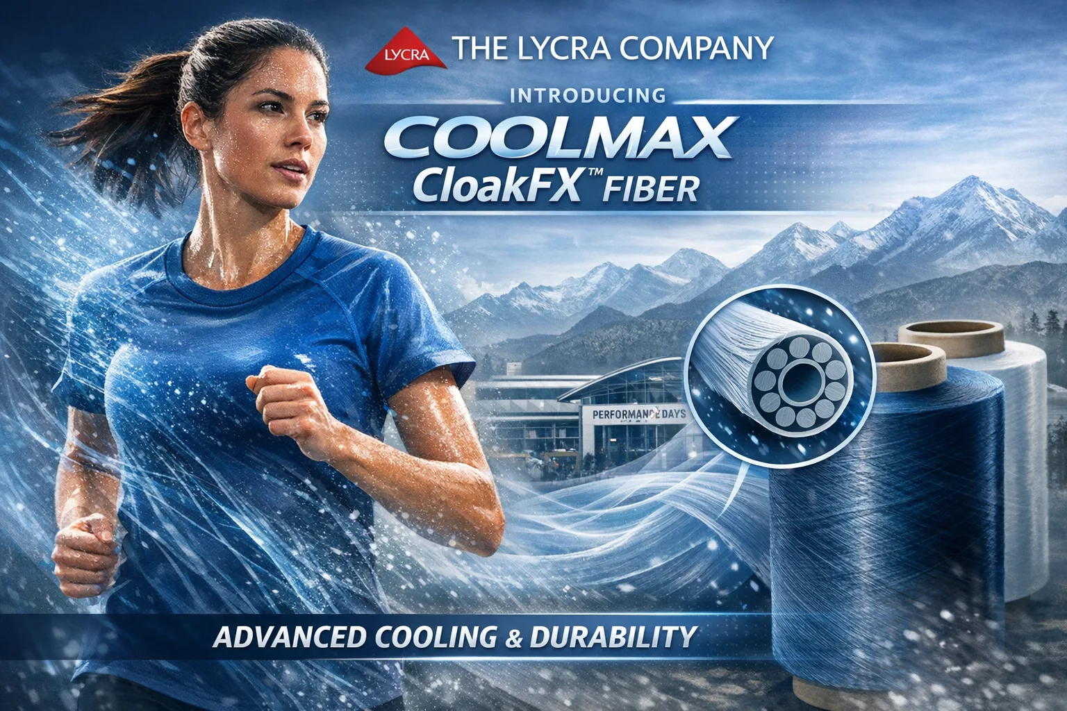 The LYCRA Company Debuts COOLMAX CloakFX™ Fiber for Functional Performance