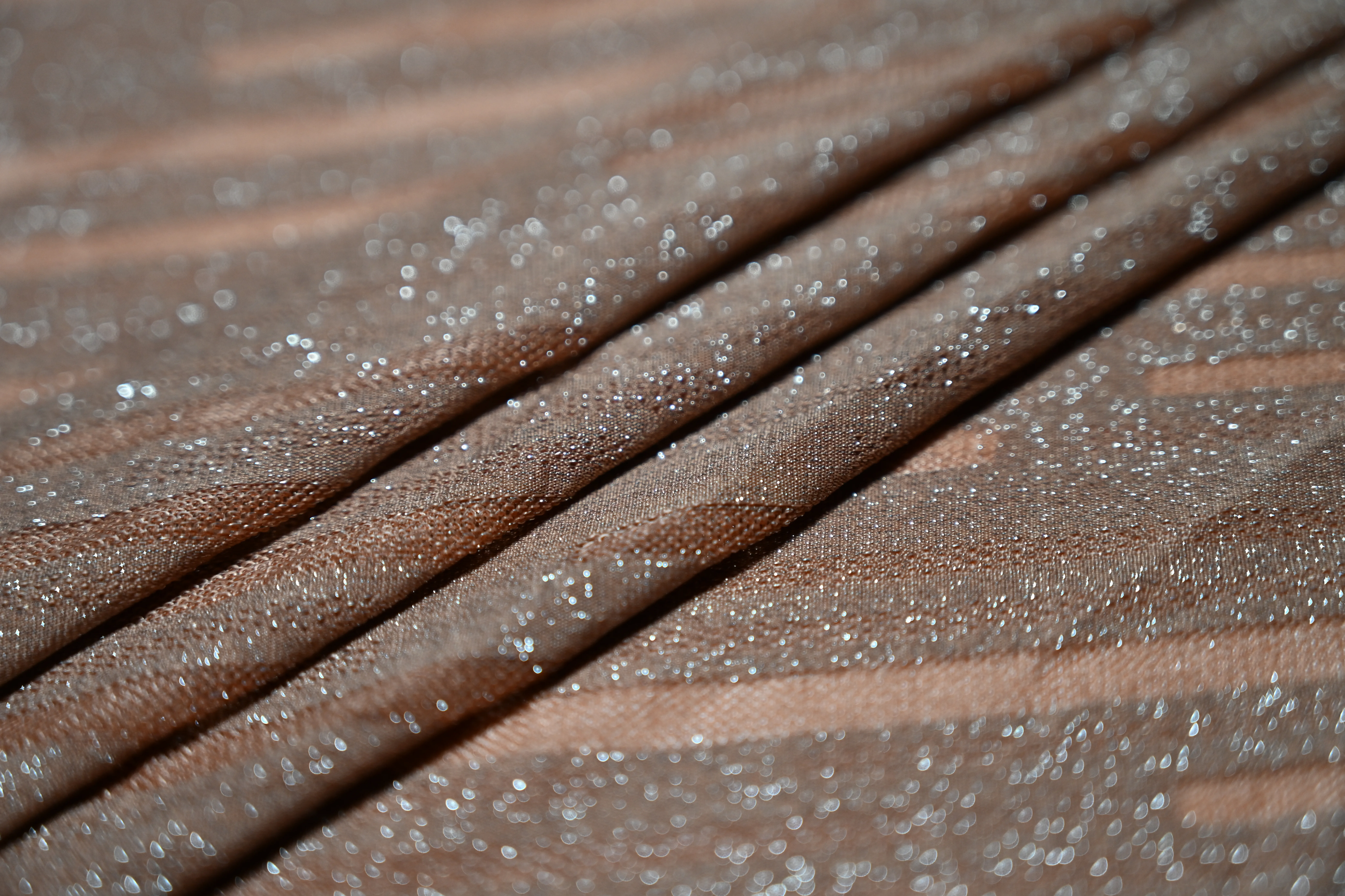 Structured Silver Stretch Fabric