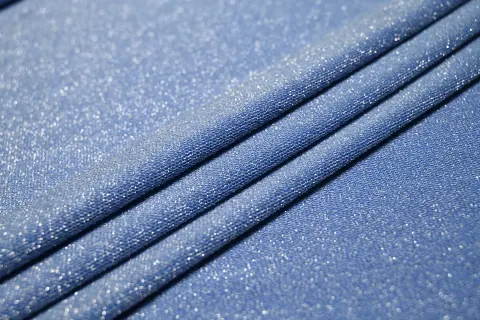 Radiant Gold & Silver Stretch Knit Fabric